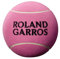 Wilson Jumbo-Tennisball, Rolland Garros, 9 Zoll, Rosa, WRT1419PD