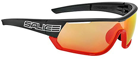 Weide Unisex-Brille für Erwachsene, schwarz-rot, Einheitsgröße