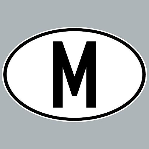 GreenIT M Aufkleber Auto Sticker Republik Insel Malta Länderkennzeichen 4061963084076