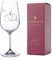 DIAMANTE Swarovski Wine O’Clock Glass – Single Crystal Wine Glass with Fun Novelty Slogan Embellished with Swarovski Crystals