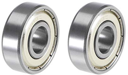 sourcing map 2 Stück 608ZZ Rillenkugellager 8mm x 22mm x 7mm Kugellager Bearing Skateboard Bearings Skateboard Kugellager Rollenlager Doppelgeschirmt Chromstahl P6(ABEC3)