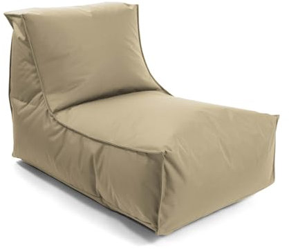 mokebo® Sitzsack für Kinder & Erwachsene 'Der Sundowner', Bean Bag mit Füllung oder Bodenkissen für Indoor & Outdoor, auch als Liegekissen, Relaxliege oder Liege in Beige-Khaki