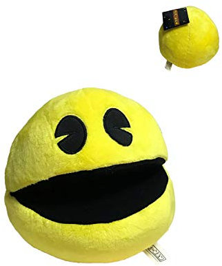 パックマン\PAC-MAN Pac Man Ghost Plüsch Qualität Super Soft (17cm, Gelber Ball)