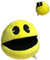パックマン＼ＰＡＣ－ＭＡＮ Pac Man Ghost Plüsch Qualität Super Soft (17cm, Gelber Ball)