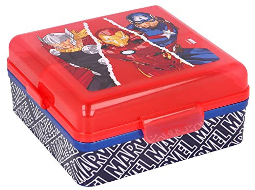 SANDWICHERA MULTIPLE CUADRADA AVENGERS COMIC HEROES