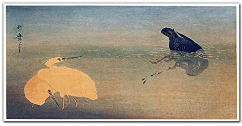 Coloray Küchenrückwand Küche 140x70cm Glasscheibe gehärtetes Glas Panel Glaskunstwandbild Dekorplatte - Tiere Vögel Wasser
