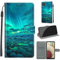 TOMYOU Handyhülle für Samsung Galaxy A12/M12 - Premium PU Leder Tasche Flipcase, Magnetische Schutzhülle Etui