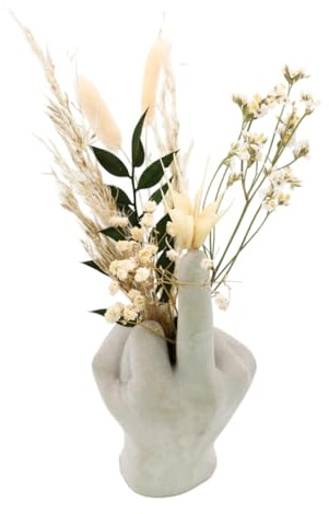 Beton Fu*k i Love Flower Power Trockenblumen Halter Gedankenwunder Manufaktur