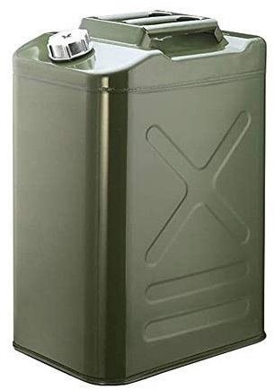 Bidón de Gasolina de Metálico Recipientes gasoli Bidón metálico de 30L-40L, bidón de Gasolina Espesado, con Manguera Flexible, depósito de Combustible de Repuesto for automóviles y Motocicletas