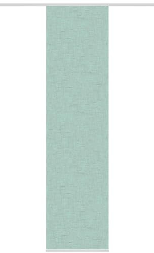 HOME WOHNIDEEN 84698 Schiebegardine PIVE, Digitaldurck auf Dekostoff in Seidenoptik, Farbe:Mint, Größe:245 x 60 cm, Anzahl:1x