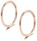 Lantine 2 Stück Nasenpiercing Ring Dünn Scharnier 316L Chirurgenstahl Segmentring Clicker Rook Piercing Rosegold 9mm 16 mm Forward Helix Piercing Schmuck