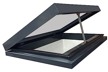 Electric Opening Skylight 600mm x 900mm EO23 Aluminium Frame, Laminated Glass, Rain Sensor, WiFi Smartphone Controlled
