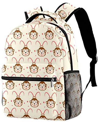 Rucksack Rucksack Schultasche Reise Casual Daypack für Frauen Teen Mädchen Jungen, Little Monkey Avatar, multi