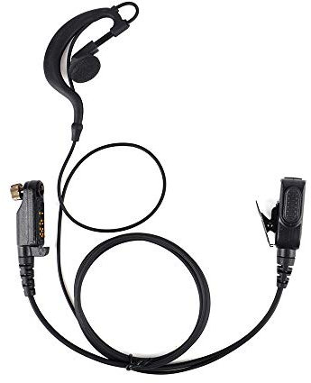 UAYESOK Walkie Talkie - Auricolare radio a forma di G con microfono PTT compatibile con HYT Hytera PD600 PD602 PD605 PD662 PD665 PD680 PD682 PD685 X1p X1e radio bidirezionale