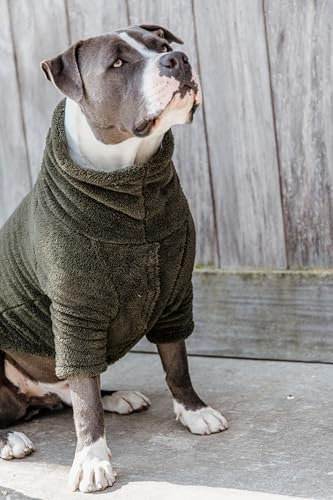Kentucky - Hundepullover - Teddy Fleece - Pinien Grün - Größe XS