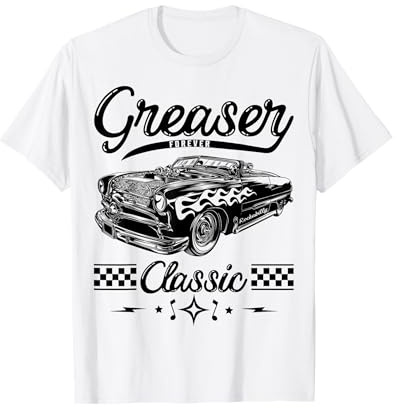 Greaser Forever 1950s Sock Hop Retro 50s Vintage Rockabilly T-Shirt