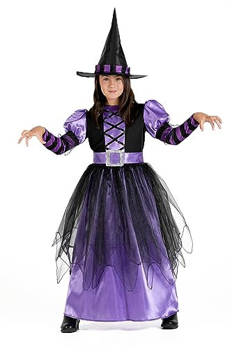 Ciao- Streghetta Viola costume travestimento bambina (Taglia 8-10 anni)