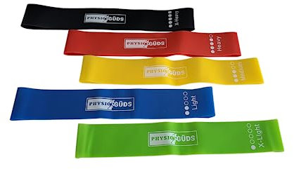 Physio Güds Loop-Widerstandsbänder für Gymnastik, Krafttraining, Zugbänder