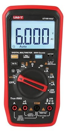 UNI-T UT15B UT17B UT18B Max VFD Multimeter Digital Ammeter Voltmeter Resistance Capacitance Frequency Duty Cycle Multi Meter(UT18B Max)