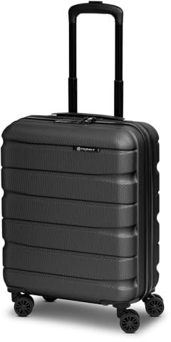 Franky Munich 4.0 Handgepäck Koffer | Hartschalen Trolley mit 4 Rollen, TSA-Zahlenschloss, Arretierbarer Griff, Kreuzpackgurt und Wäschefach | 40 cm x 20 cm x 53 cm - 2.6kg