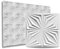 Eurodeco 3D Panels, PVC Plastic Panels, Wall Panels, Gaming Room Wall Ceiling, 3D Look, Brilliant (20) PVC 3D Panels, D126 White