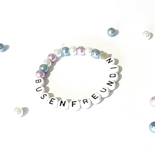 handgefertigtes Perlenarmband BUSENFREUNDIN in verschiedenen Farben