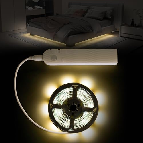 SOAIY 3M 2200mAh USB-C Rechargeable LED Strip with Motion Sensor