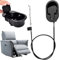 XAVSWRDE 1 Stück Universal Liegestuhl Griff Ersatz mit Kabel Legierung Release Griff für Lehnstuhl Entriegelungsgriff Griff Lehnengriffe für Couch Sofa Pull Stuhl Sofa Ersatzteile für Lehnstuhl Pull