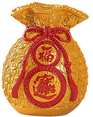 Colcolo Frühlingsfest-Geldbörse, Tasche, Feng Shui, Vase, Ornament, Tischdekoration, emuliertes Blumenbündel, Kunstskulptur für den Eingangsbereich, Schrank