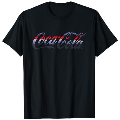 Logo Coca Cola Horizon rayé T-Shirt