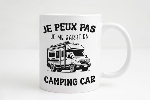 Groovy crea Cadeau homme camping car - Mug céramique camping car humour - cadeau camping cariste anniversaire fête des pères