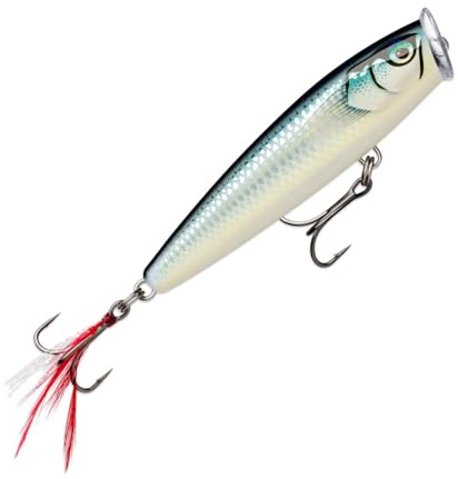 Rapala Skitter Pop Elite Angelköder, schwimmender Süßwasser- und Salzwasserköder, Schwimmtiefe: Oberfläche, Balsa-Angelgerät