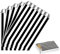 100 Stück Schwarz Naschitüten Candy Bar Papiertüten Klein Kraft Butterbrottüten Bunt 13x18cm Mini Geschenktüten Papiertüten Bunte Tüten Candybar brotpapiertüten für Halloween,Weihnachten,Hochzeiten