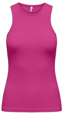 ONLY Onlbelia S/L Tank Top JRS, Fucsia Fedora, M