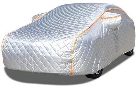 Abdeckplane Auto für FIAT 500 C 2007-2024, Autoabdeckung, Auto Abdeckplane, Wasserdicht und atmungsaktiv,Vollgarage Autoplane,Wetterfeste Staubdicht-yy09