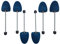DELFA Samty Schuhspanner mit Spiralfeder Rund Größe 37-41 - Schaumstoff Schuhformer Schuhstrecker - Set zu 3 Paar für Damen Comfort Rund Klassisch