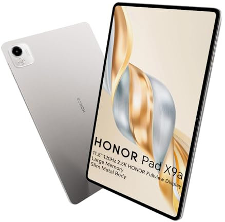 HONOR Pad X9a 6GB 128GB Tablet, 11,5 Zoll 120Hz 2,5K Fullview Display, Snapdragon 685, 8300mAh Akku, Android 15, WiFi Version, Grau