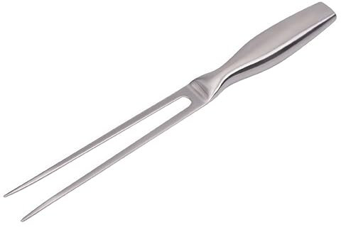 Daryunk Stainless Steel Meat Fork, Anti-Slip Long Handle, 10.6 Inch Durable Carving Fork for BBQ, Dishwasher Safe, Ideal for Carving, Barbecues