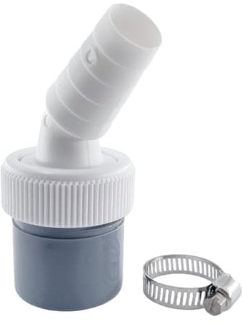 Waschmaschine Abfluss Adapter DN 40 mm – Universell Anschluss Ablauf für Geschirrspüler, Trockner mit Schlauchschelle, Siphons Abfluss Adapter für Schlauch mit Eingang 19-24 mm und Ausgang 40mm