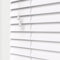 Made to Measure White Wooden Venetian Blinds – Faux Wood, Moisture & Flame Resistant PVC Slats, Cord Control, Light & Privacy Control, Ideal for Kitchen & Bathroom Windows