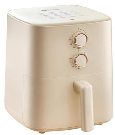 Easnuroz Friggitrice Ad Aria Per Uso Domestico Da 5 Litri Forno Friggitrice Ad Aria Da Cucina Friggitrice Ad Aria Multifunzione Intelligente Senza Olio Con Doppia Manopola Di Comando [Classe Energetic