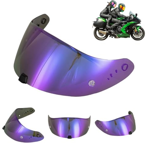 Generico Visiera per Casco per EXO 520 1400 R1 Visiera Colorata per Scorpion EXO 391 520 1400 R1,Protezione UV per Moto Accessori di Ricambio per Visiera Protettiva (H)