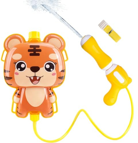Water Soaker - Sac à dos extensible de 2 l - Design animal de dessin animé - Jouet pulvérisateur de grande capacité - Jeu de combat de piscine en plein air pour filles, adultes, activités d'équipe