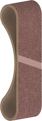 Bosch 3x PRO Paint on Wood and Hardwood X440 Schleifband für Schleifer (für Farbe auf Holz, Hartholz, 75 x 610 mm, Körnung 60, 80, 100, Professional Zubehör Bandschleifer)