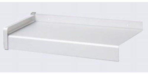 RBB Aluminium® Fensterbank 130 mm Ausladung, RAL 9016 (Aluminium Weiß) in Schutzfolie mit 40 mm Tropf- und 25 mm Anschraubkante mit Langloch, inklusive Zuschnitt, ohne Endstücke und ohne Befestigungsschrauben, made in Germany