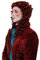 WIG ME UP - WIG013-P350 Perücke Faschingsperücke Karneval Adliger Barock Renaissance Richter Lord Casanova Prinz Rot