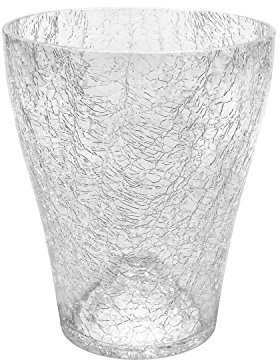 Polnix - Maceta para orquídeas (165 x 135 mm, cristal), transparente