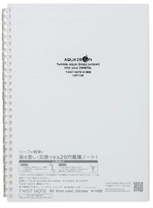LIHIT LAB Notizbuch, 24,6 x 18,8 cm, transparent (N1608-1)