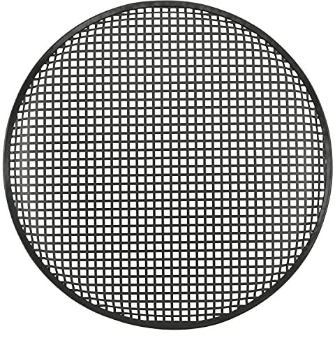 Loops 300mm (12”) Black Metal Round Speaker Grill Black Metal Round Speaker Mesh Grill – Cabinet Subwoofer Cover