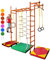 NiroSport Sprossenwand M3 Klettergerüst Indoor für Kinder in Orange Indoor Sprossenwand für Kinderzimmer Turnwand für max. Belastung bis 130 kg